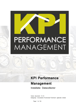 Kop 1 - KPI Performance Management