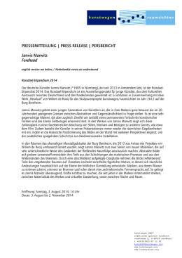 PM Ruisdael-Stipendium 2014