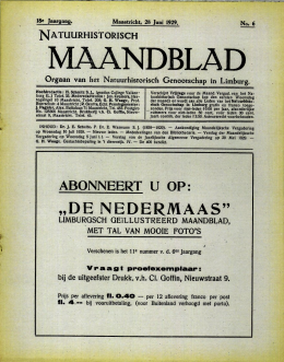 1 - Natuurhistorisch Genootschap in Limburg