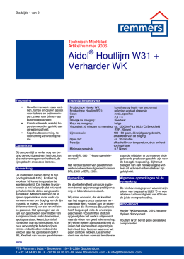Aidol Houtlijm W31 + Verharder WK
