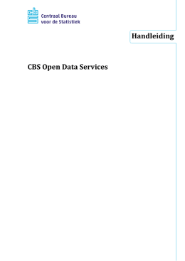 Handleiding CBS Open Data Services