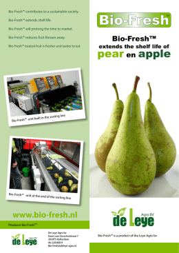 pear en apple - Bio