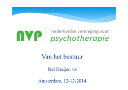 Lees hier opening van NVP-voorzitter Nel Draijer