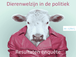 Dierenwelzijn in de politiek Dierenwelzijn in de politiek