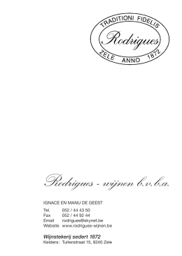 Rodrigues - wijnen b.v.b.a.