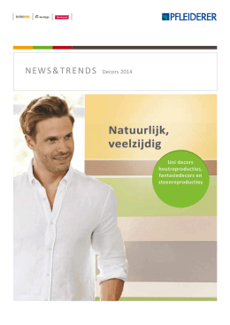 Pfleiderer Newsletter Dekortrends - 06 2014 - NL
