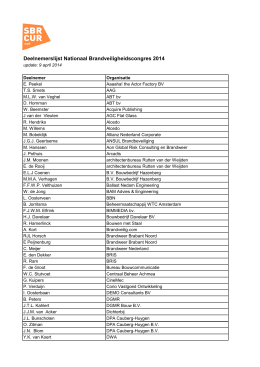 pdf Deelnemerslijst Nationaal Brandveiligheidscongres 2014