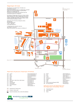 Map Wageningen UR Campus