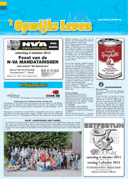 1-10-2014 - Drukkerij De Ridder