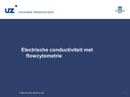 Electrische conductiviteit met flowcytometrie