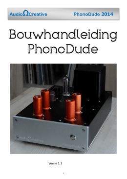 PhonoDude handleiding versie 1.1