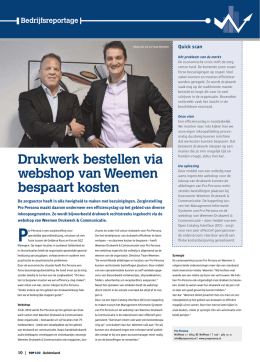 Lees het complete artikel - Weemen Drukwerk en Communicatie
