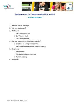 Download het wedstrijdreglement hier