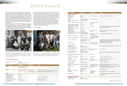 Dankwoord - Duinen en mensen
