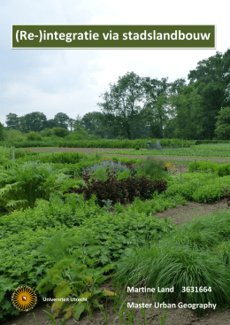 (Re-)integratie via stadslandbouw