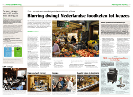 Blurring dwingt Nederlandse foodketen tot keuzes