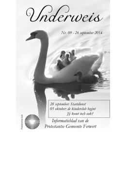 Underweis nr. 09 - 2014 - Protestantse gemeente Ferwert