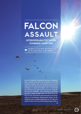 Falcon Assault - Interoperabiliteit in een combined omgeving