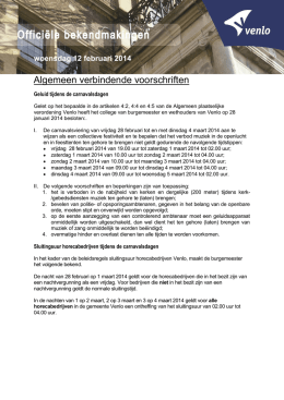 12 februari - Gemeente Venlo