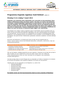 Programma Urgenda regiotour Zuid-Holland versie 1-3