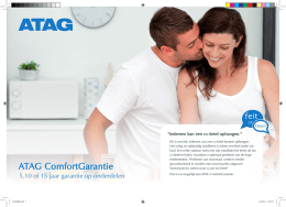 ATAG ComfortGarantie