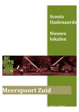 Meerspoort Zuid - Scouts Oudenaarde