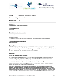 Gemeenschappelijke Regeling Overleg: AB Jeugdhulp Rijnmond