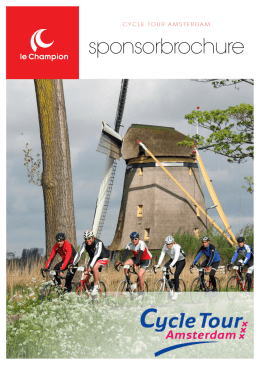 sponsorbrochure - Cycle Tour Amsterdam