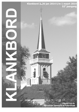 Klankbord 2014 nr. 2 - Hervormde Gemeente Puttershoek