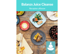Ebook – Recepten afbouw - Balanzs | Juice Cleanse