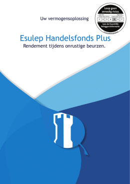 Brochure Esulep Handelsfonds Plus