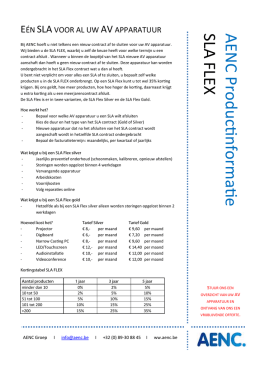 AEN C Productinformatie SLA FLEX