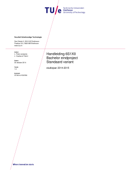 Handleiding 6S1X0 2014-2015 - Technische Universiteit Eindhoven