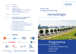 Hematologie Programma