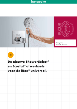 De nieuwe ShowerSelect® en Ecostat® afwerksets voor de iBox