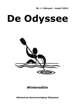 Odyssee nummer 1 - Alkmaarse Kanovereniging Odysseus