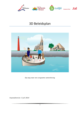 01.S Beleidsplan 3D, inspraakversie 2014-07