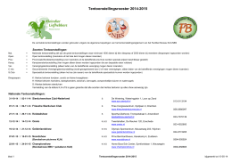 Tentoonstellingsrooster 2014-2015