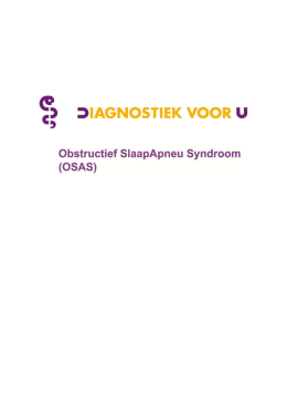 Brochure Obstructief Slaapapneu Syndroom