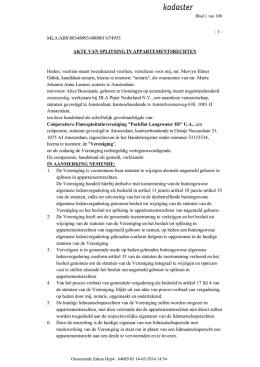 - 1 - MLA\ABS\00348093-000001\674955 AKTE VAN SPLITSING IN