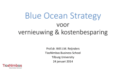 Blue Ocean Strategy voor vernieuwing en kostenbesparing
