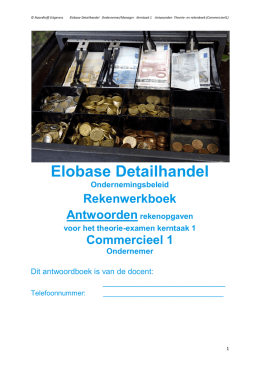 Elobase Detailhandel - Noordhoff Uitgevers