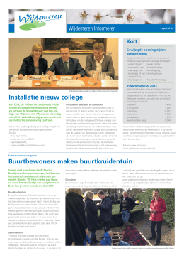 Wijdemeren Informeren 09-04-2014