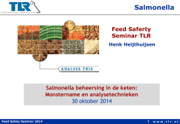 Henk Heijthuijsen Samonella in the food and feed chain