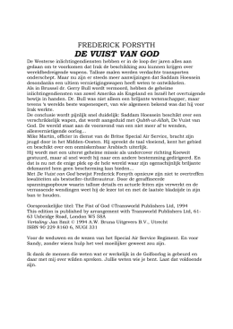 Frederick Forsyth - De Vuist Van God