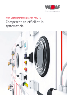Wolf luchtbehandelingskast AHU TE