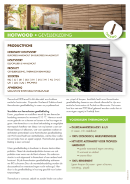 Thermohouten gevelbekleding - Carpentier Hardwood Solutions
