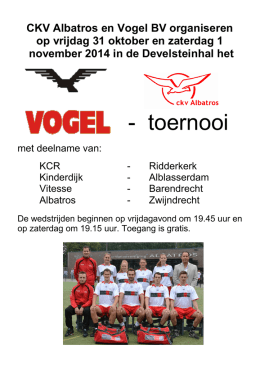 - toernooi - Korfbalvereniging Vitesse