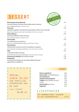 Dessertkaart NL