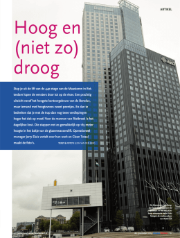 Hoog en niet zo droog Maastoren Rotterdam